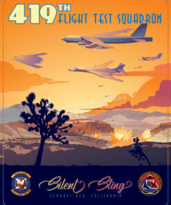 Edwards-AFB-419th-FTS-B-52-B-1-featured-aircraft-lithograph-vintage-airplane-poster-art
