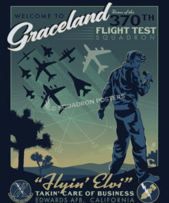 Edwards AFB 370th FTS canvas wrap poster artwork by Squadron Posters!