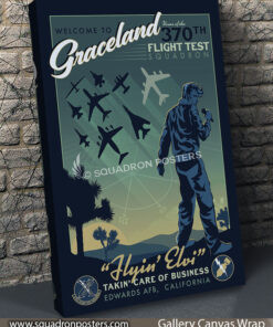 Edwards AFB 370th FTS canvas wrap poster artwork