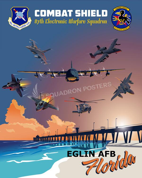 Eglin AFB 87th EWS Art