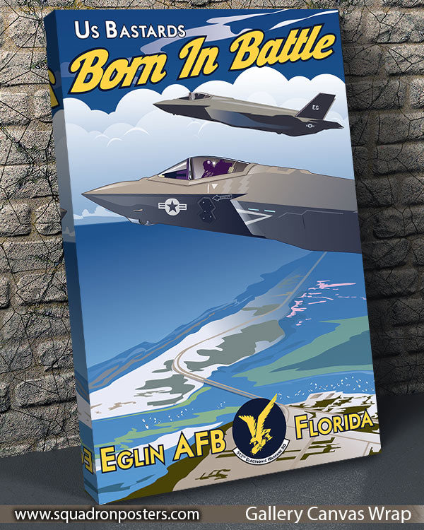 Eglin AFB 513th EWS F-35 - Squadron Posters