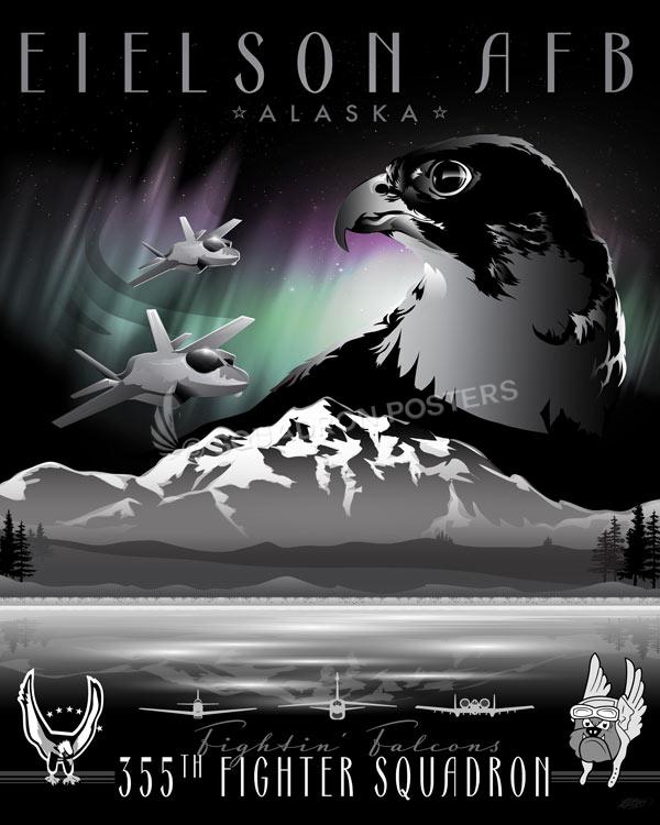 Eielson AFB 355th Fighter Squadron canvas art