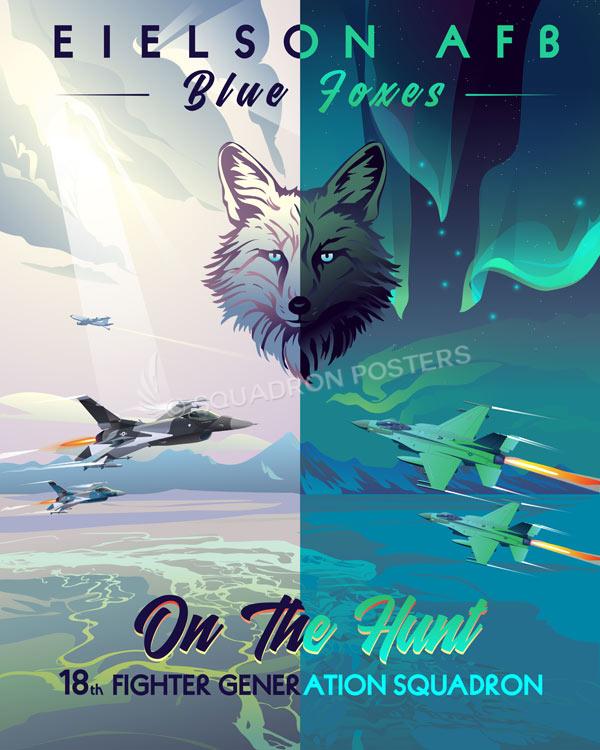 Eielson AFB 18th FGS Art by Squadron Posters!