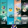 Elmendorf Guam Hickam Eielson 11th AF Art