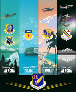 Elmendorf Guam Hickam Eielson 11th AF Art