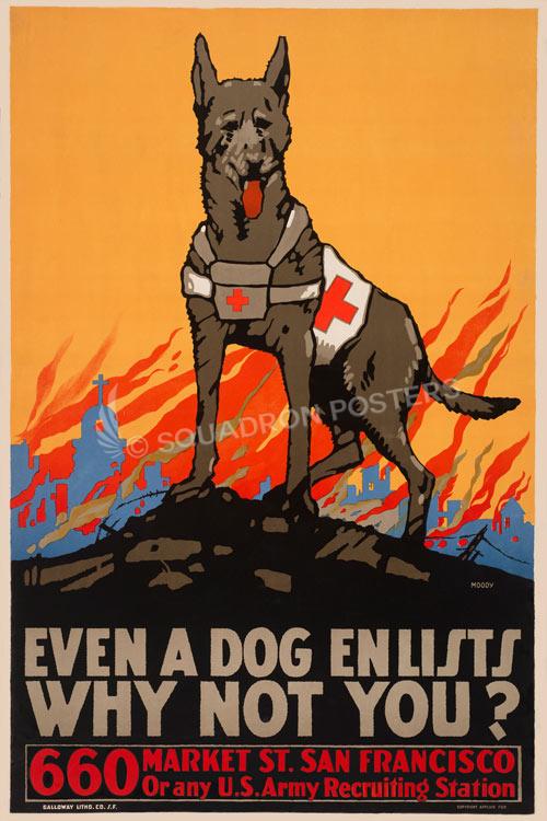 Even a Dog Enlists Historic Art