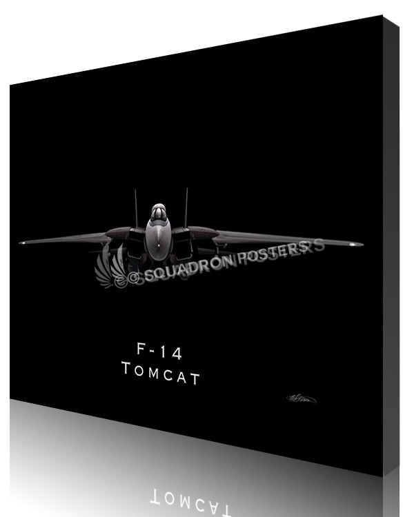 F-14 Tomcat Jetblack SP01039-featured-canvas-lithograph-print