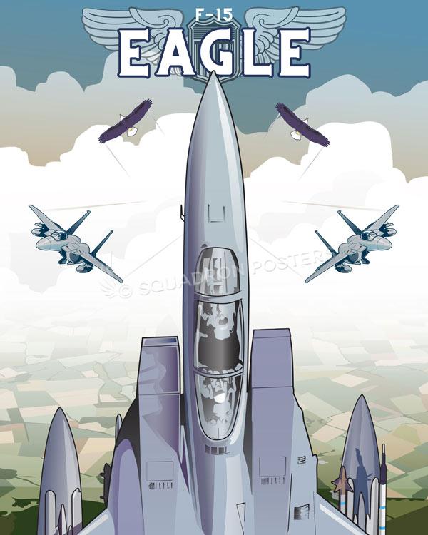 F-15 Eagle Through the Ages by Squadron Posters!