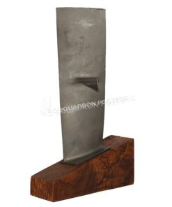 Salvaged Titanium F-15 Jet Engine Fan Blade desk art-piece