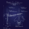 F-15C Eagle Blueprint Art