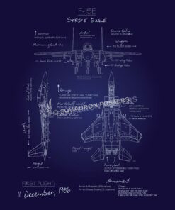F-15E Blueprint Art