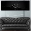 F-16 Jet Black Super Wide Canvas Print F-16 Jet Black Super Wide Canvas Print