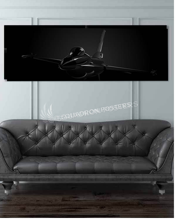 F-16 Jet Black wide featured-image-military-canvas