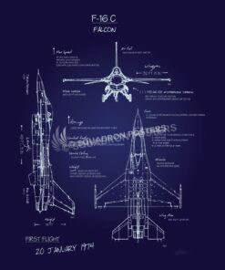 F-16c_Falcon_Blueprint_SP00913-featured-aircraft-lithograph-vintage-airplane-poster-art