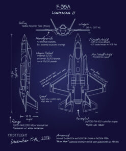 F-35A Blueprint Art