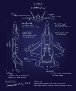 F-35A Blueprint Art by Squadron Posters!