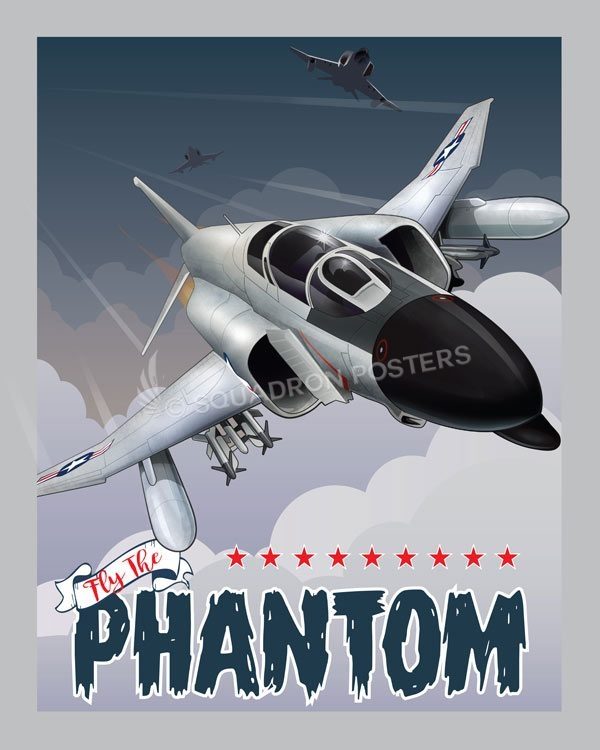 Fly The F-4 Phantom Squadron Posters