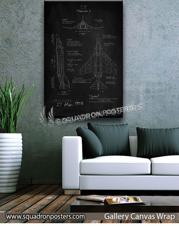 F-4_Phantom_II_Blackboard_SP01244-squadron-posters-vintage-canvas-wrap-aviation-prints