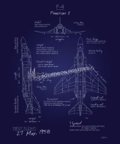 F-4 Phantom Blueprint Art