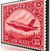 F-35 Air Mail Stamp Art F-35 Air Mail Stamp Art