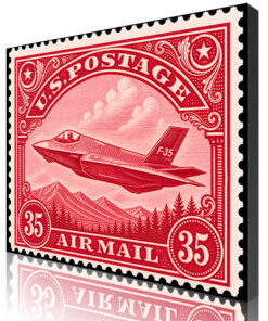 F-35 Air Mail Stamp Art