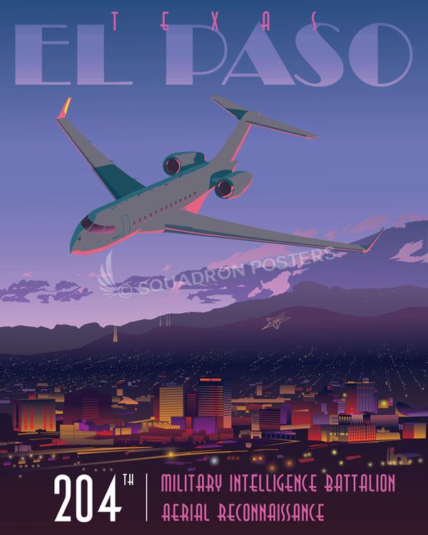 Ft Bliss Texas Global 6500 204th Military Intelligence Battalion Aerial Reconnaissance Art