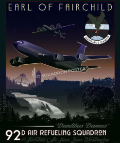 Fairchild-AFB-KC-135-92d-ARS-featured-aircraft-lithograph-vintage-airplane-poster-art