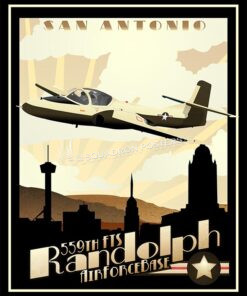 Randolph AFB Tweet T-37 version 2 poster art