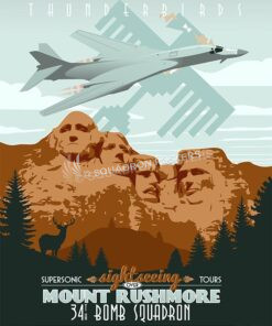Feature-poster-Ellsworth-AFB-34BS-military-aviation-poster-art-print-gift-SP00455