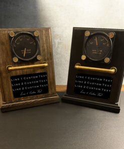 Aviation Trophy Gauge with Nose Gear Direction