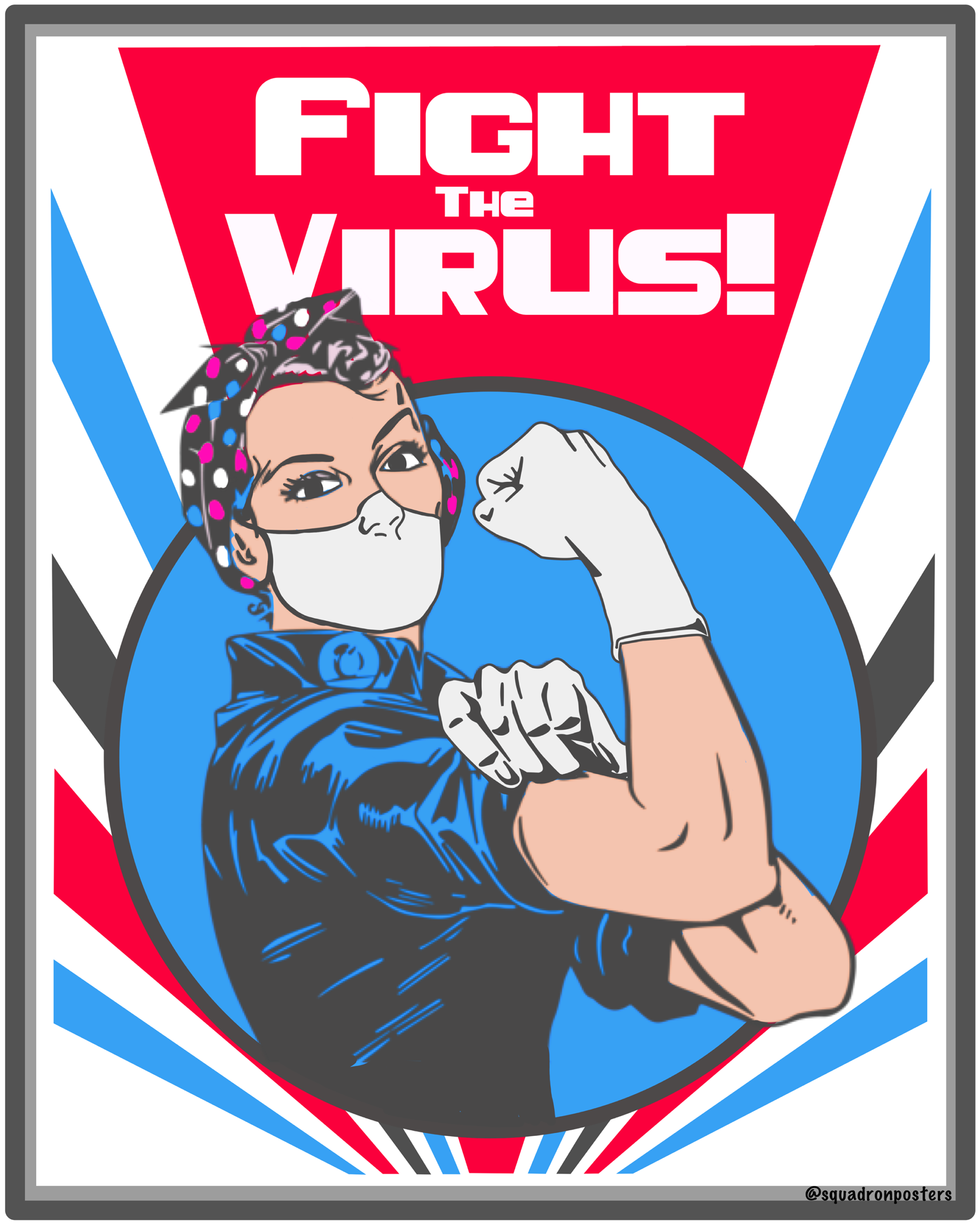 Fight the Virus by Squadron Posters 8.5x11 SP02178