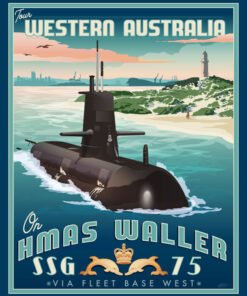 Fleet Base West Garden Island HMAS Waller Art