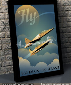 Fly_T-38_and_T-6_SP00862-vintage-travel-poster-aviation-squadron-print-poster-art