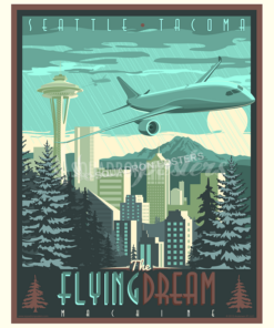 The Flying Dream Machine Seattle Poster