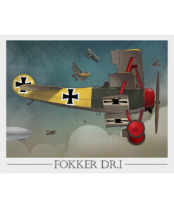 Fokker DR.I Through the Ages Art