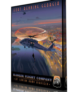 Fort Benning Georgia UH-60 Ranger Flight Company Art