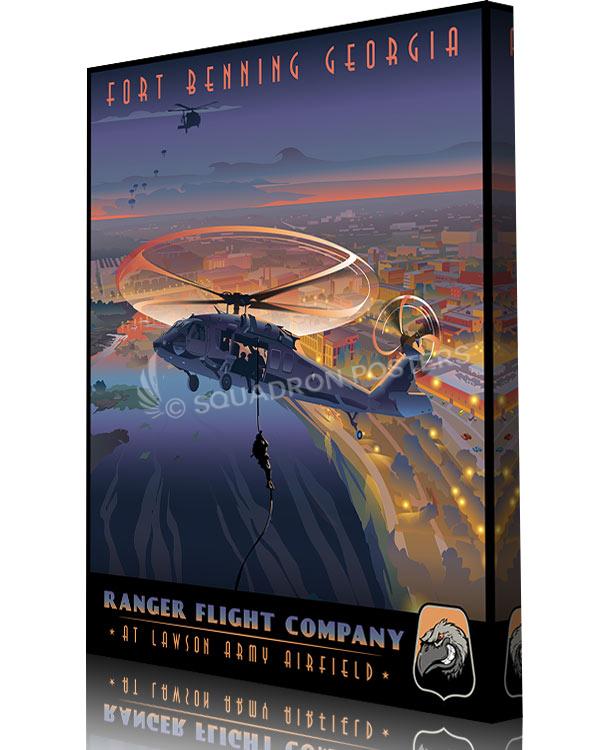Fort Benning Georgia UH-60 Ranger Flight Company Art