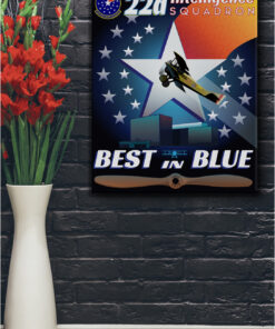 Fort Meade 22d Intelligence Squadron vintage style canvas art SP01794