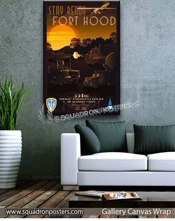 Fort_Hood_RC-12_504_MIB_SP01442-squadron-posters-vintage-canvas-wrap-aviation-prints