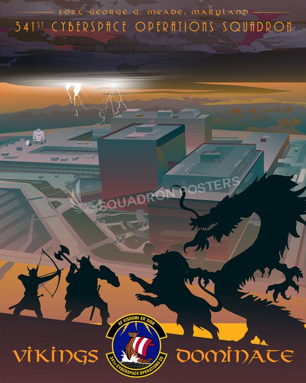 Ft Meade Maryland 341st COS canvas art