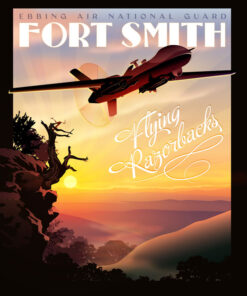Ft Smith Ebbing ANG Flying Razorback Art