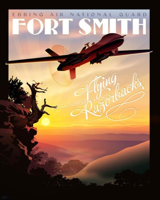 Flying Razorback Logos Ft Smith Ebbing ANG Flying Razorbacks - Squadron Posters