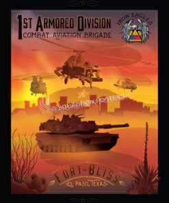 Fort Bliss, 1st Armored Division CAB Ft_Bliss_TX_1ADCAB_SP00999_featured-aircraft-lithograph-vintage-airplane-poster-art