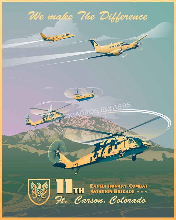 Ft Carson Colorado UH-60 C-12 11th ECAB