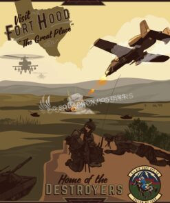 Fort Hood 9th Air Support Operations Squadron Ft_Hood_A-10_9th_ASS_SP00991-featured-aircraft-lithograph-vintage-airplane-poster-art