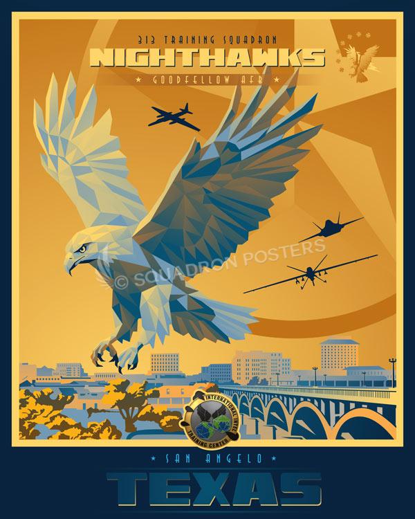 Goodfellow AFB San Angelo Texas 313th Training Squadron Art