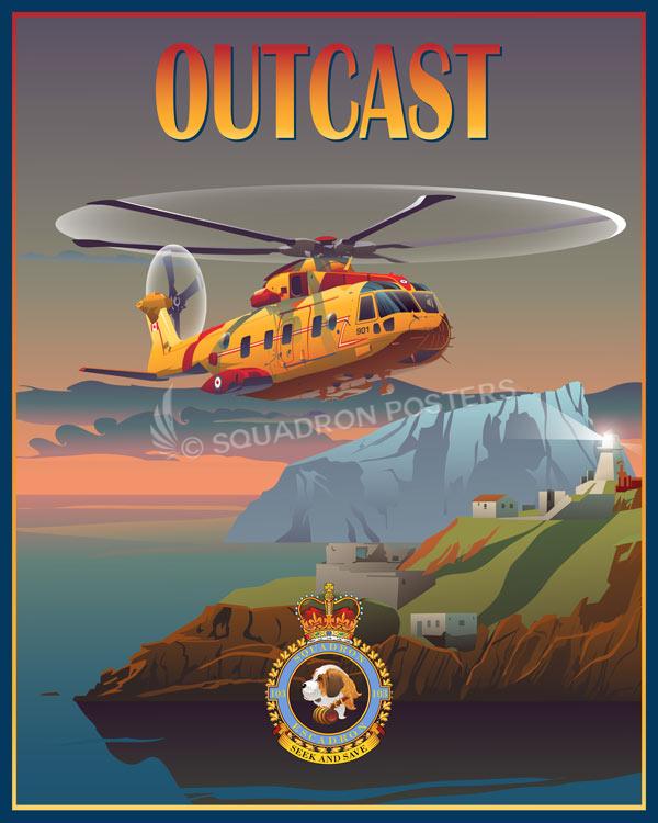 Gander-Newfoundland-Labrador-Canada-CH-149-103-SAR-Sqn-OUTCASTS-featured-aircraft-lithograph-vintage-airplane-poster.jpg