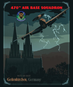 Geilenkirchen Germany NATO AB 470th Air Base Squadron Art