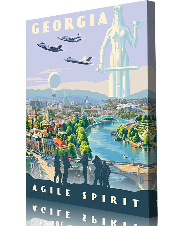 Georgia NATO Agile Spirit F-35 Georgia SU-25 Turkish TAI KAAN Art