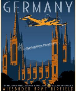 1st Military Intelligence Battalion RC-12 Germany art by - Squadron Posters!
